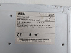 Abb Dai 03 Analog Input Module P 37141-4-0369631 F 6.03.3
