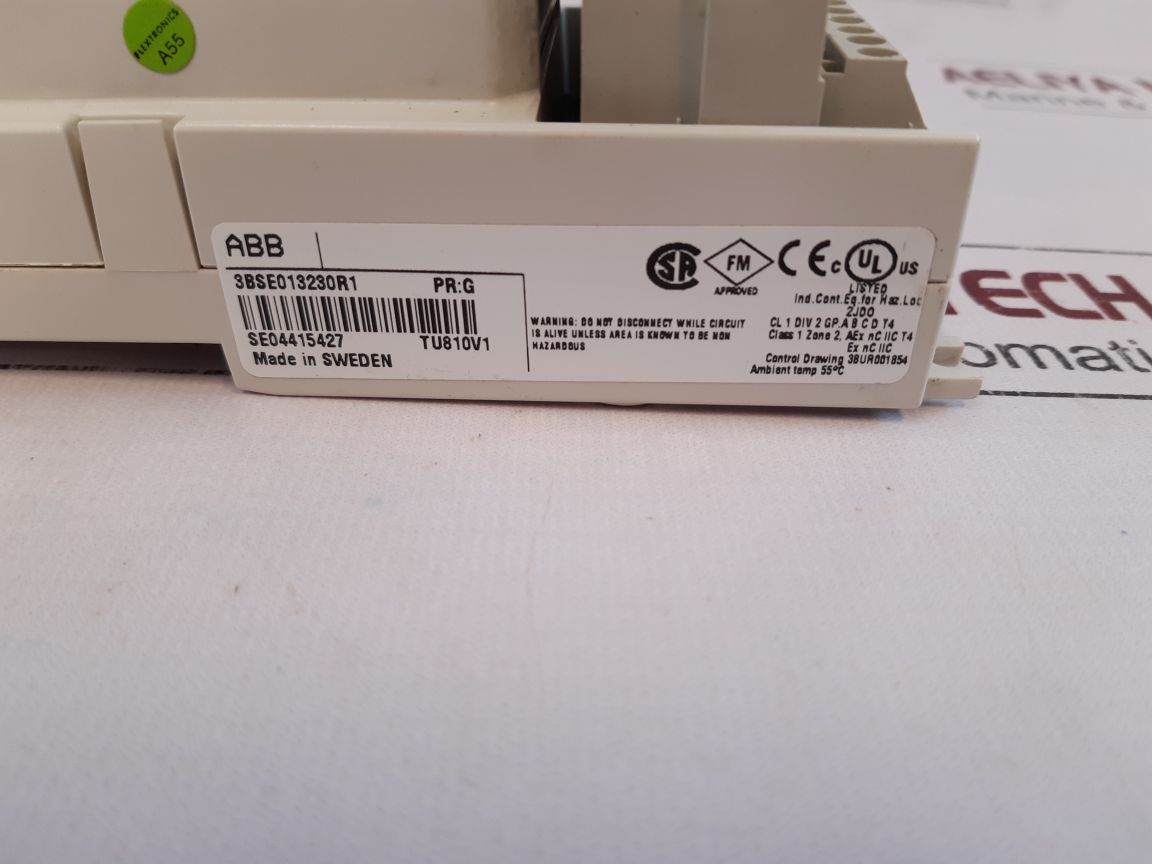 Abb 3Bse013230R1 Input Module 3Bse008508R1 Di810 Pr G 24V Tu810V1