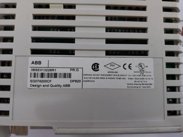 Abb Dp820 3Bse013228R1 Pulse Counter Module Sg074200Cf 3Bsc 930 119R