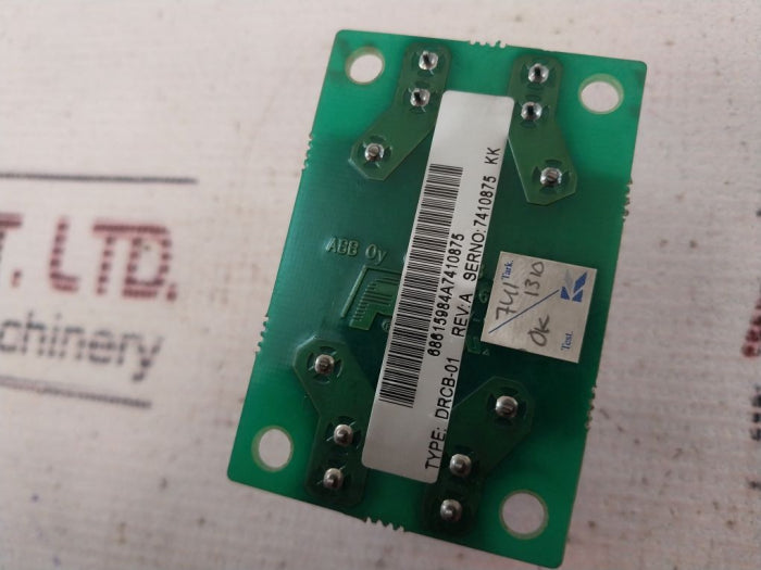 Abb Drcb-01 Model Drilling Drive Rev: A 68615984A7410875