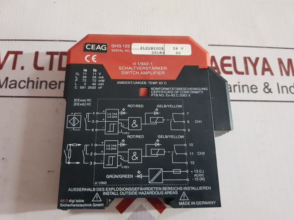 Abb Ghg 122 3121B1009 Switch Amplifier