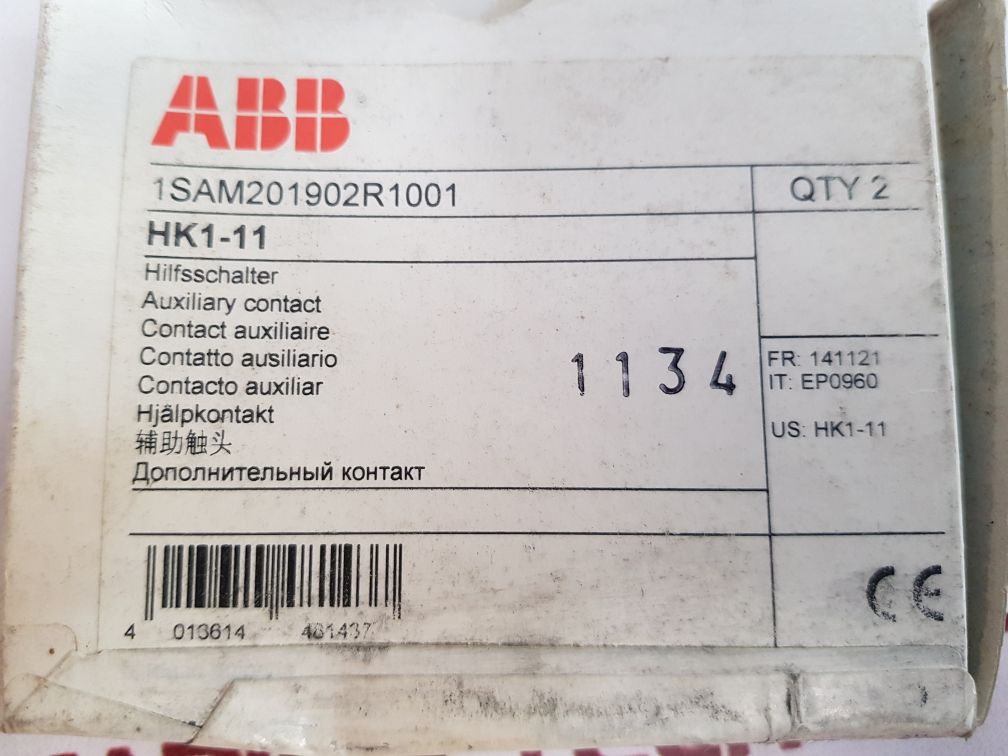 Abb Hk1-11 Auxiliary Contact 1Sam201902R1001 New