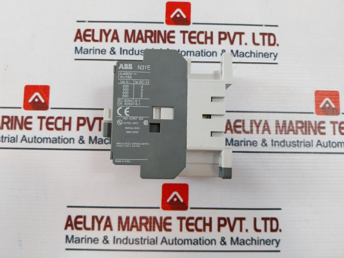 Abb N31E Contactor Relay 600Vac