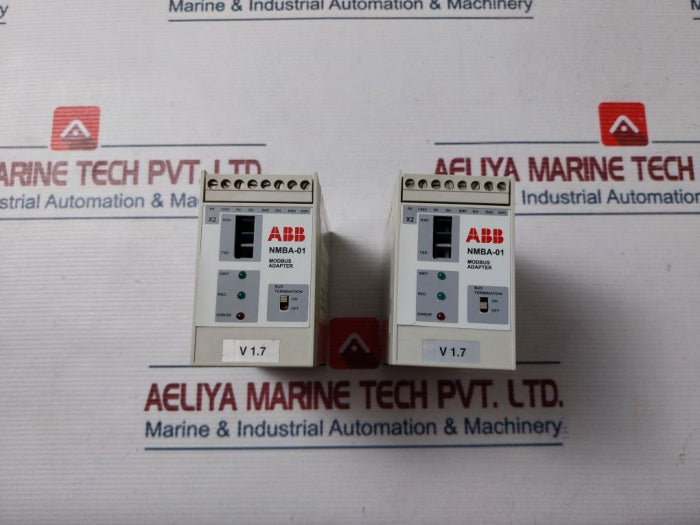 ABB NMBA-01 Modbus Adapter 24V DC,3W Rev H Ver 1.7