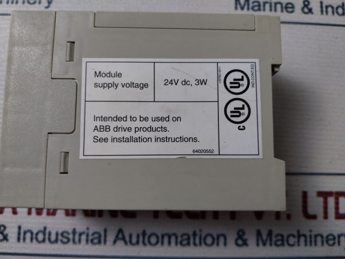 ABB NMBA-01 Modbus Adapter 24V DC,3W Rev H Ver 1.7