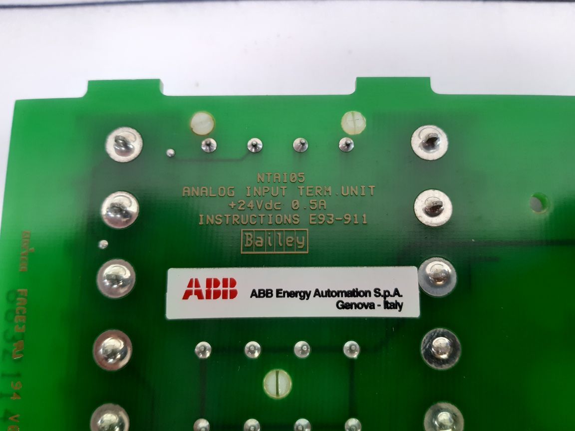 Abb Ntai05 Analog Input Termination Unit