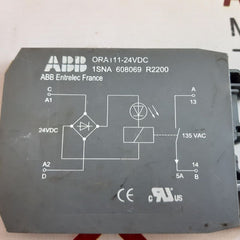 Abb Ora111-24Vdc Relay Block 135 Vac 1Sna 608069 R2200