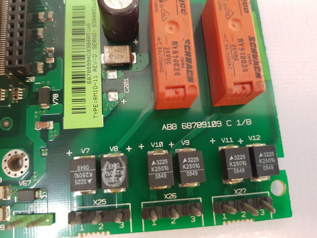 Abb Rmio-11 Series Control Board Rev: D Used