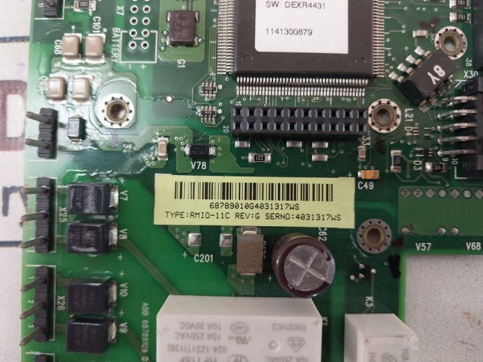 Abb Rmio-11C Drive Control Board 68789109 D 1/8 / 68789109 D 8/8