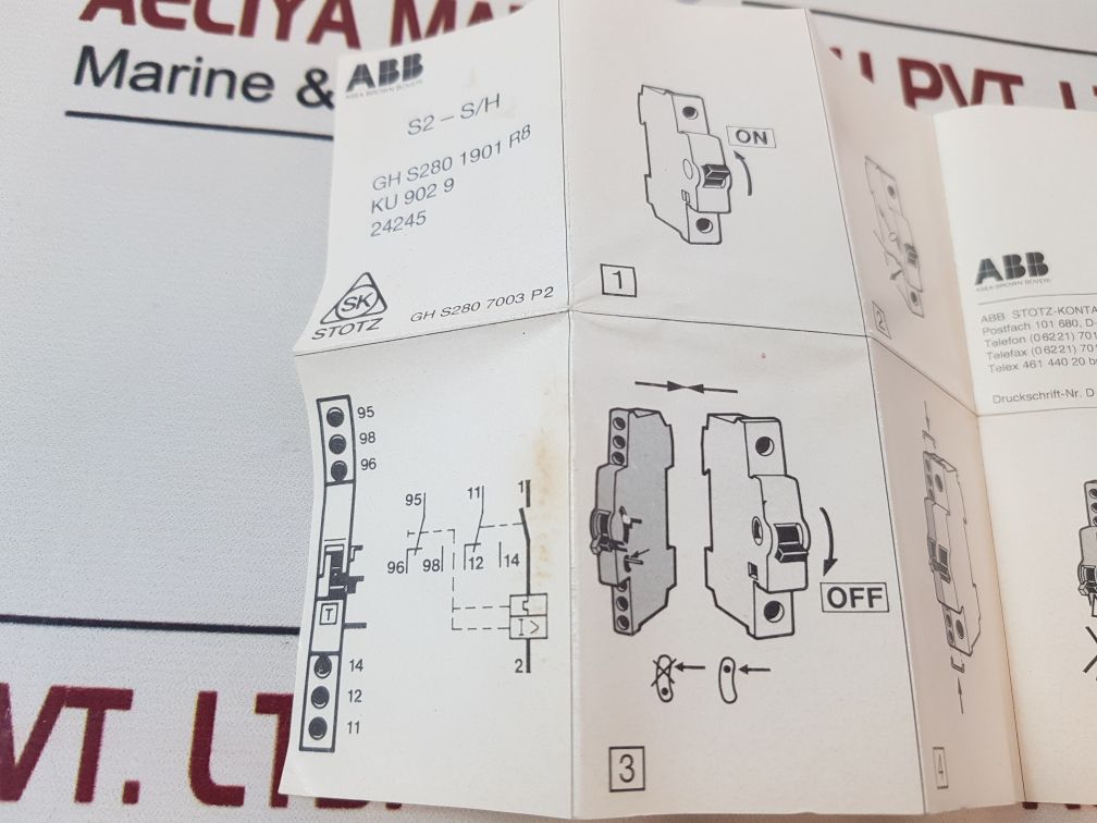Abb S2-s/H Auxiliary Contact