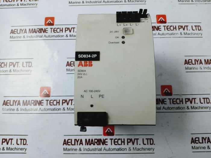 Abb Sd834-2P Power Supply Module 24V Dc 20A Ac 100-240V