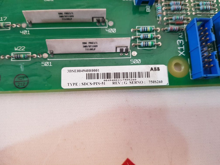 Abb Sdcs-pin-51 Controller Board 3Bse004940R0001 3Adt220090R0006 Rev: G