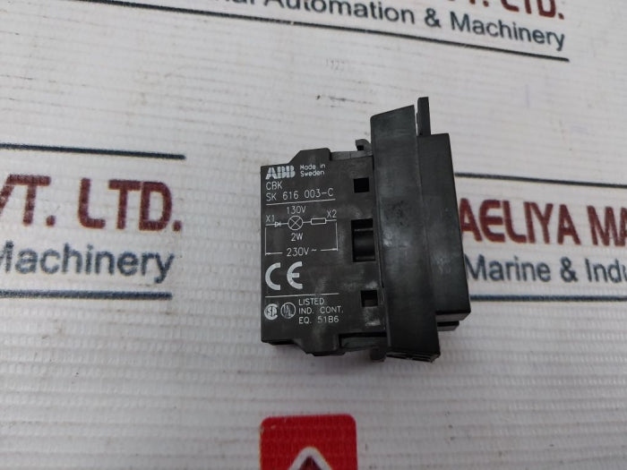 Abb Sk 616 003-c Pilot Light Red 130V 2W