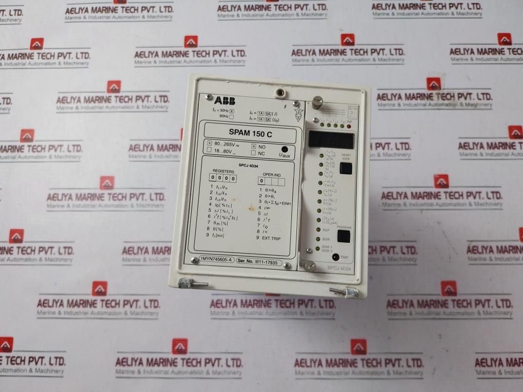 Abb Spam 150 C Motor Protection Relay 1Myn745605-a