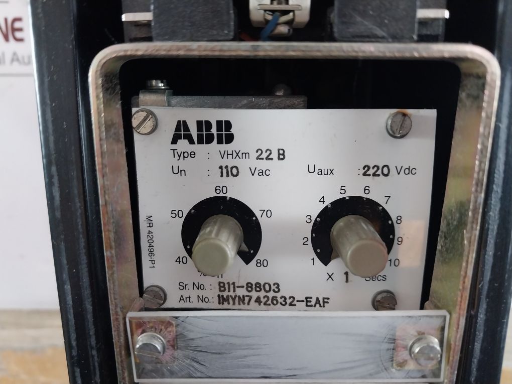 Abb Vhxm 22 B Under/Over Voltage Monitoring Relay 110 Vac 220 Vdc