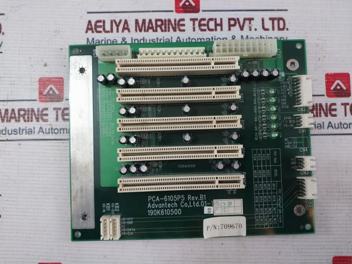 Advantech PCA-61055 Backplane Board 709670 REV.B1