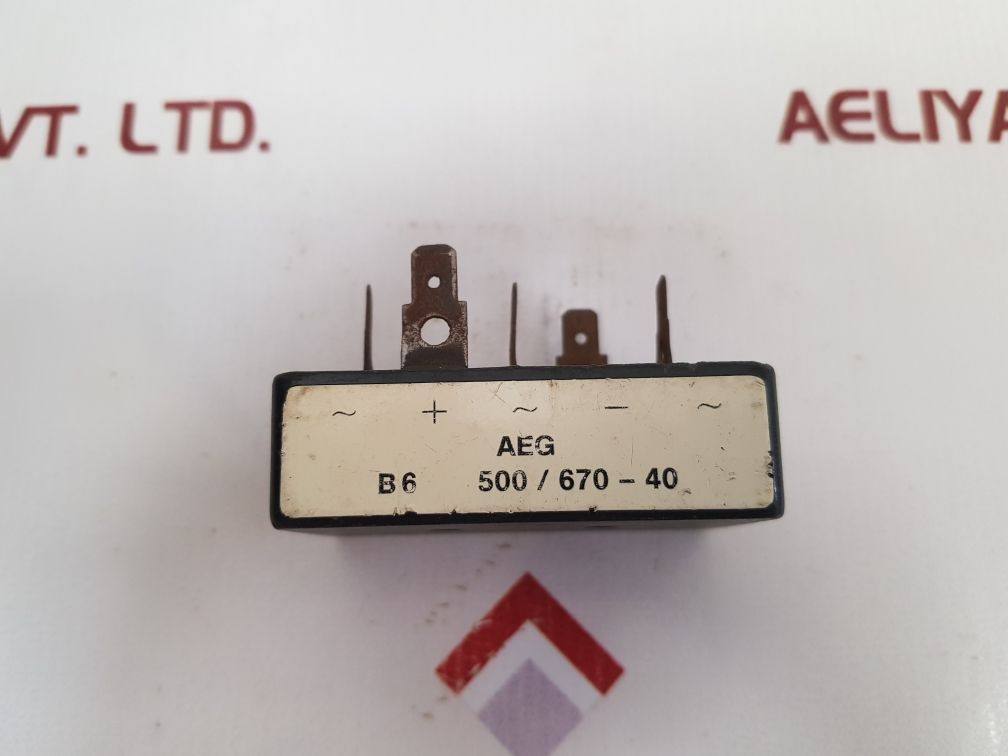 Aeg B6 500/670-40 Phase Bridge Rectifire Used