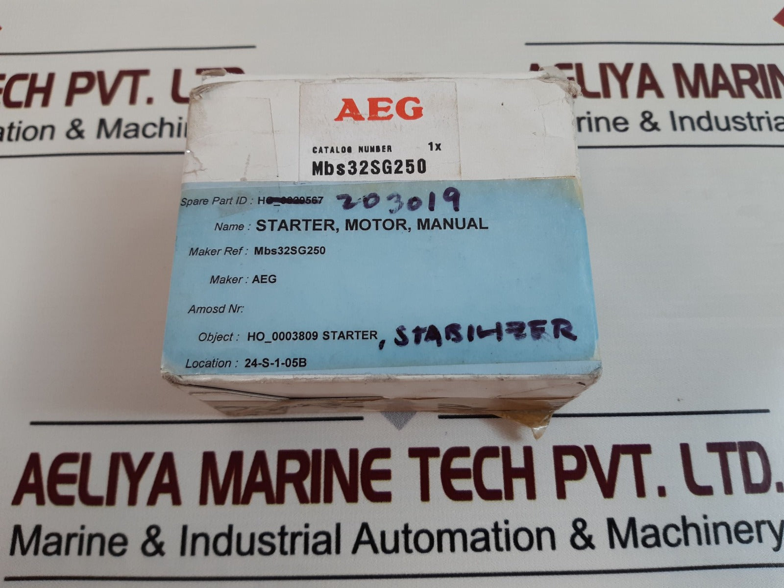 Aeg Mbs32sg250 Manual Motor Starter