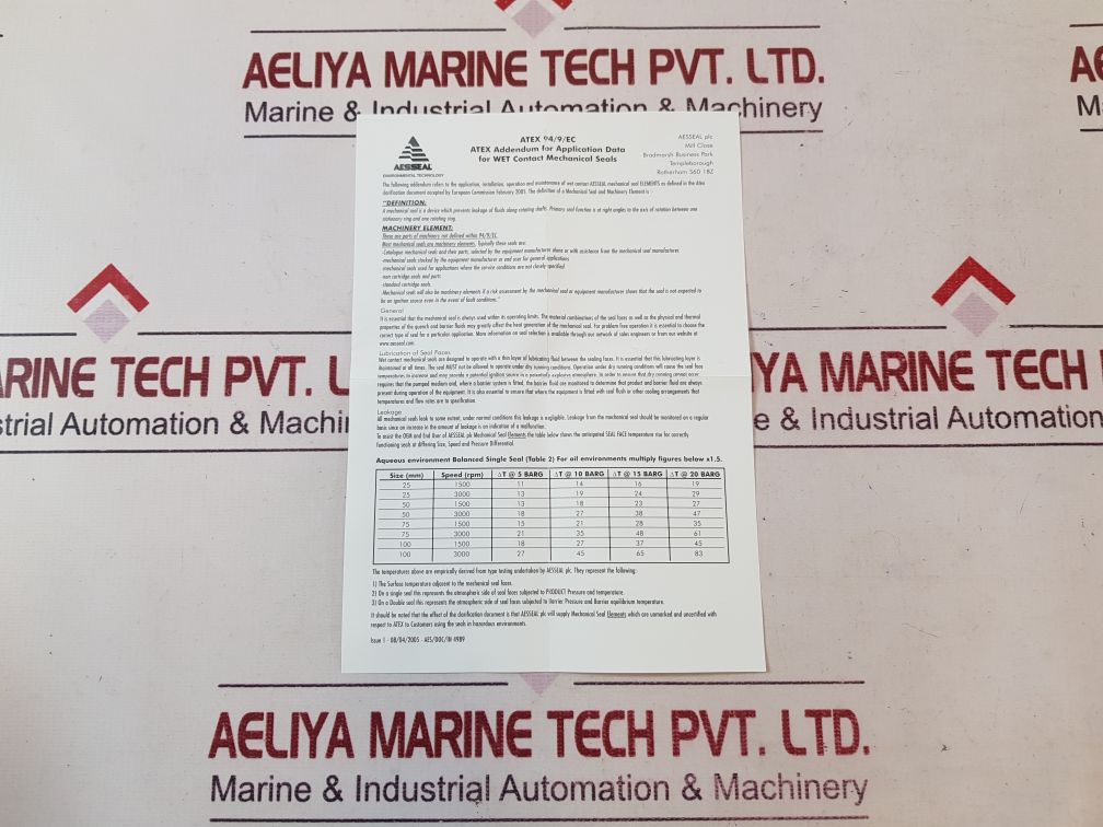 4Aszc0048V01/Gbr368836/2 Mechanical Seal 48 Mm 940325