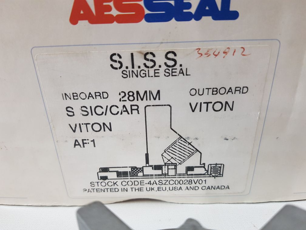 4Aszc0028V01 Cartridge Mechanical Seal 28 Mm 940324