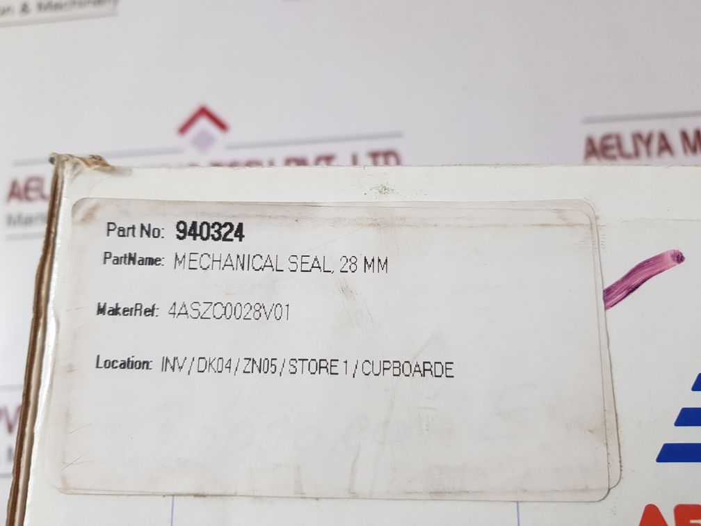 4Aszc0028V01 Cartridge Mechanical Seal 28 Mm 940324