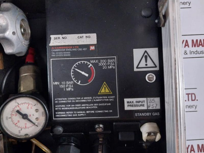 Ai Cambridge 97000 Portable Explosives Detector Kit 0-270 Bar 4000 Psi