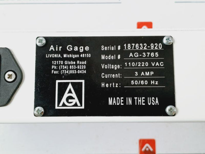 Air Gage Ag-3765 Usb Interface Module 110/220Vac, 50/60Hz, 3 Amp