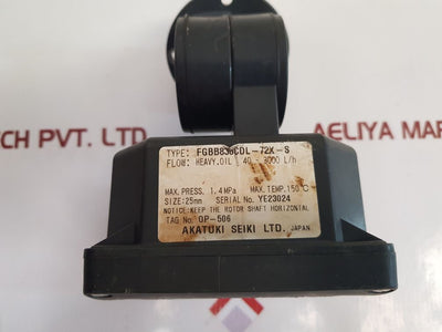 Akatuki Seiki Fgbb835Cdl-72X-s Flowmeter