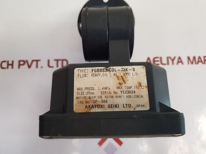 Akatuki Seiki Fgbb835Cdl-72X-s Flowmeter
