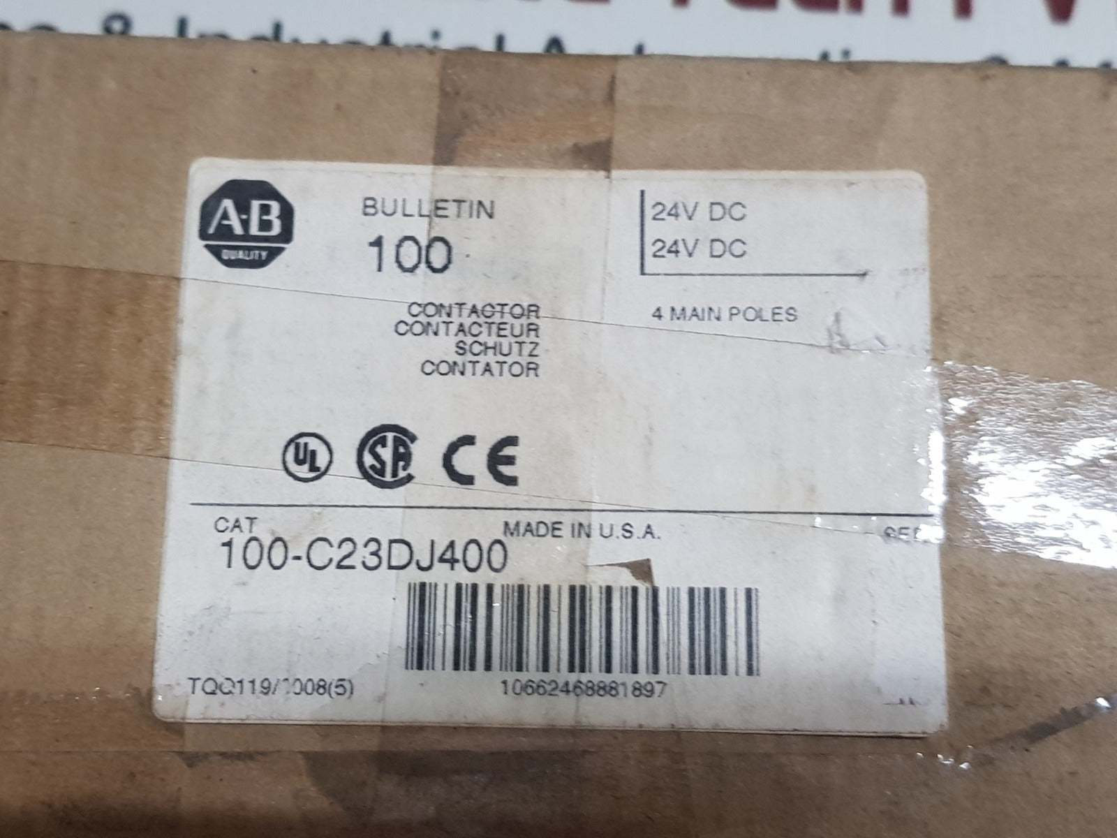 Allen-bradley 100-c23Z*400 Ser C Contactor