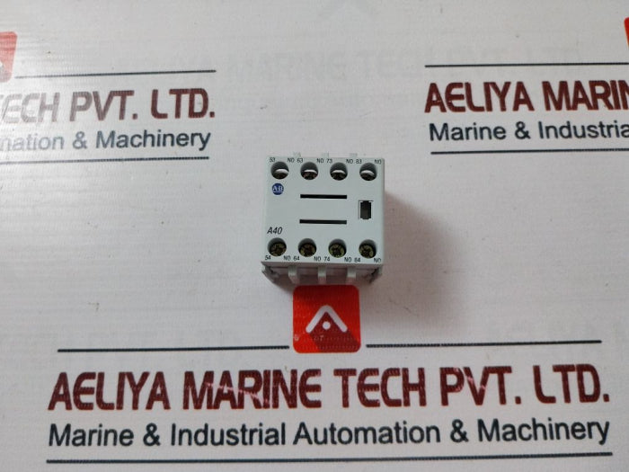 Allen-bradley 100-f Auxiliary Contact Block 100-fa40 600V Ac Max