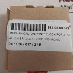 Allen-bradley 100-mca00 Mechanical Interlock 09Mc08020