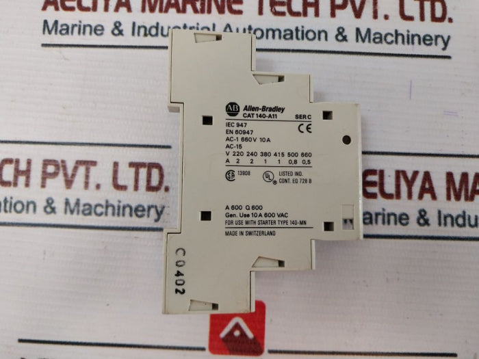 Allen-bradley 140-a11 Auxiliary Contact Block