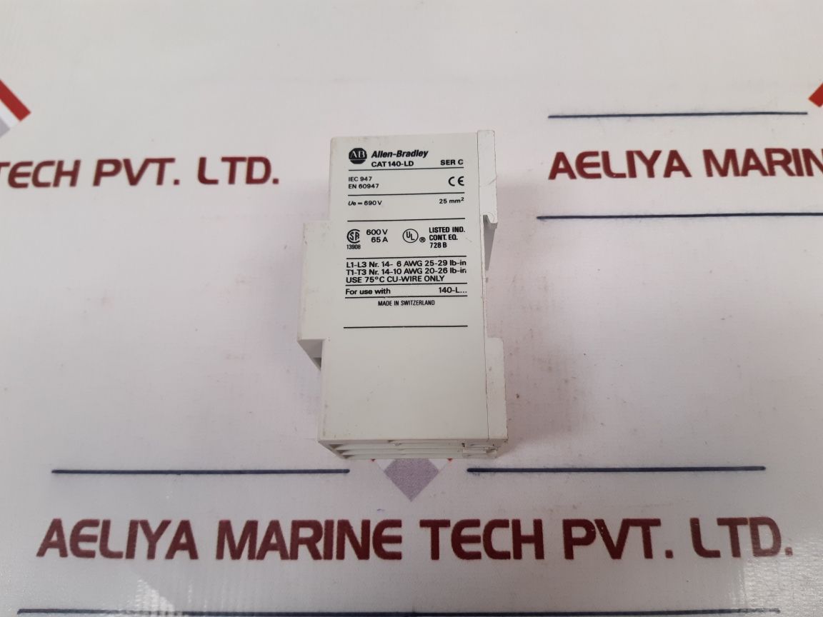 Allen-bradley 140-ld Ser.C Three Phase Terminal