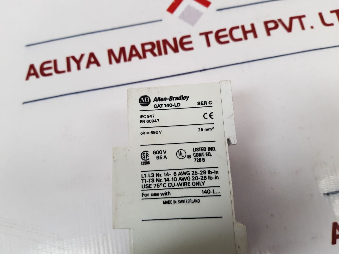 Allen-bradley 140-ld Ser.C Three Phase Terminal