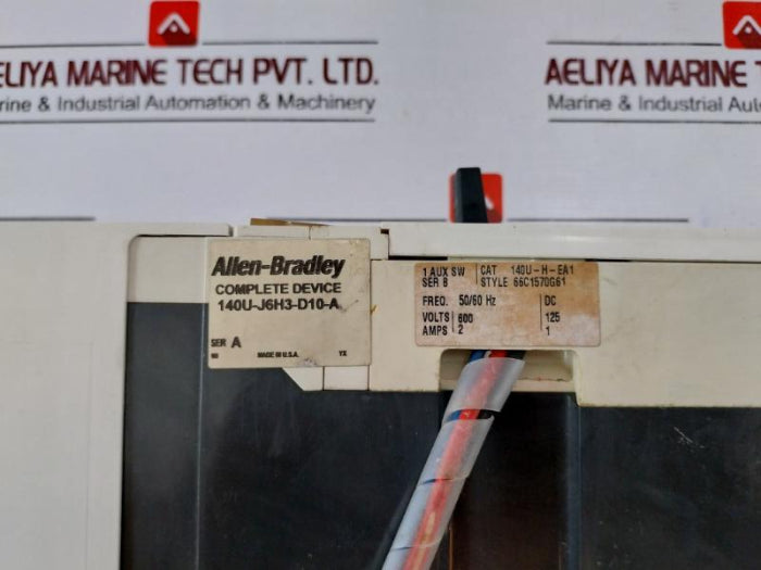 Allen-bradley 140U-j6X3 A Molded Case Circuit Breaker Frame 250A Max 3-pole 8Kv