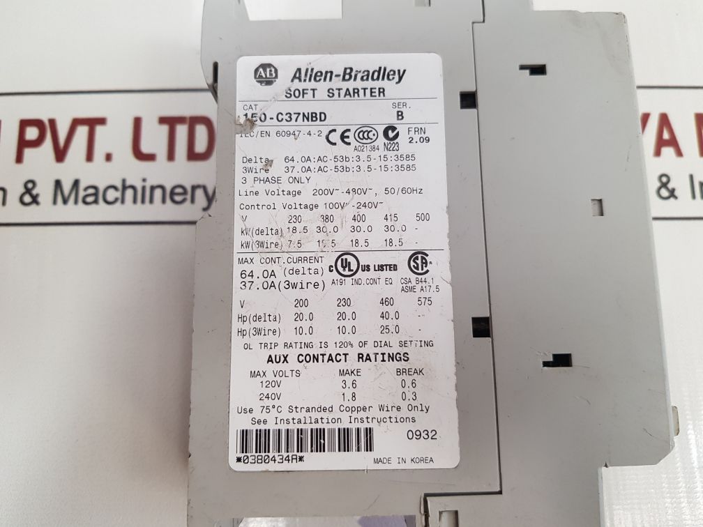 Allen-bradley 150-c37Nbd Soft Starter