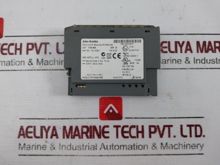 Allen-bradley 1734-ib8 24Vdc Sink Input Module 8-point Series D