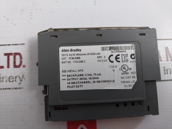Allen-bradley 1734-ob8 8 Channel Source Output Module 24Vdc 1A/24Va