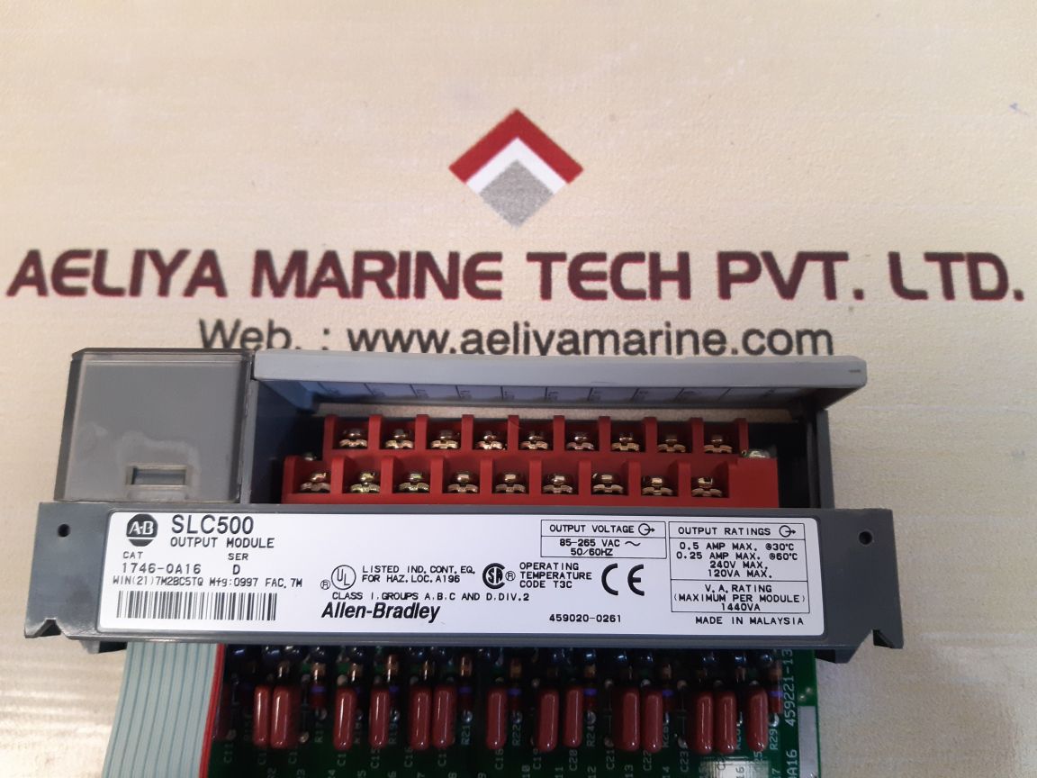 Allen-bradley 1746-0A16 Slc500 Output Module Ser.D