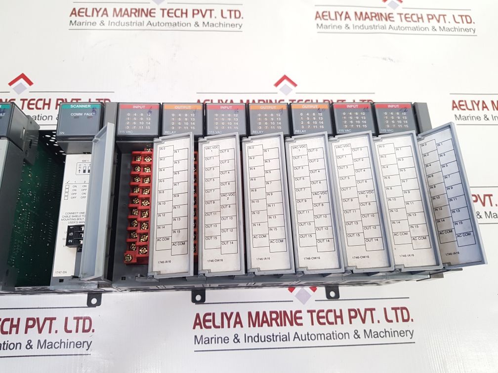 Allen-bradley 1746-a13,1747-sn,1746-ia16,1746-ow16 module rack