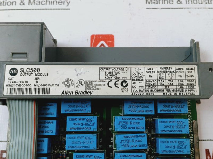 Allen-bradley 1746-ow16 Slc500 16 Point Digital Output Module Ser D 1440Va