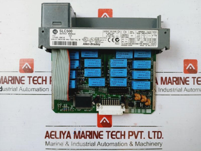 Allen-bradley 1746-ow16 Slc500 Point Digital Output Module 5-265 Vac Ser:C