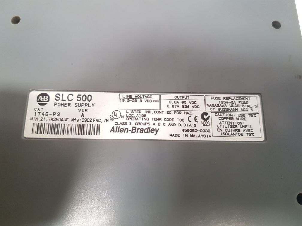 Allen-bradley 1746-ia16,1746-ib16,1746-nio4V,1746-ni4,1747-asb,1746-ib32 Rack