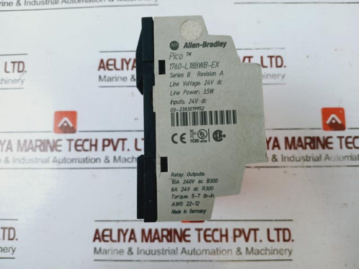 Allen-bradley 1760-l18Bwb-ex Pico Controller 10A 240V Ac B300 Awg 22-12