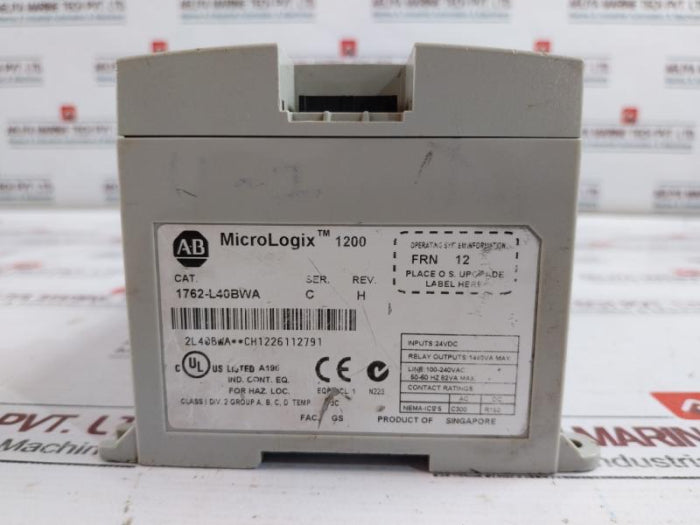 Allen-bradley 1762-l40Bwa Micrologix 1200 40-point Controller Module 100-240Vac