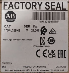 Sealed Pack Allen-bradley 1766-l32Bxb Micro Logix 1400 32Point Controller Ser.C