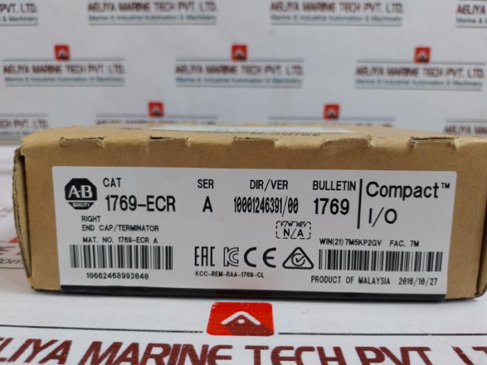 Allen-bradley 1769-ecr Compact Logix Right End Cap Terminator, 10001246391/00