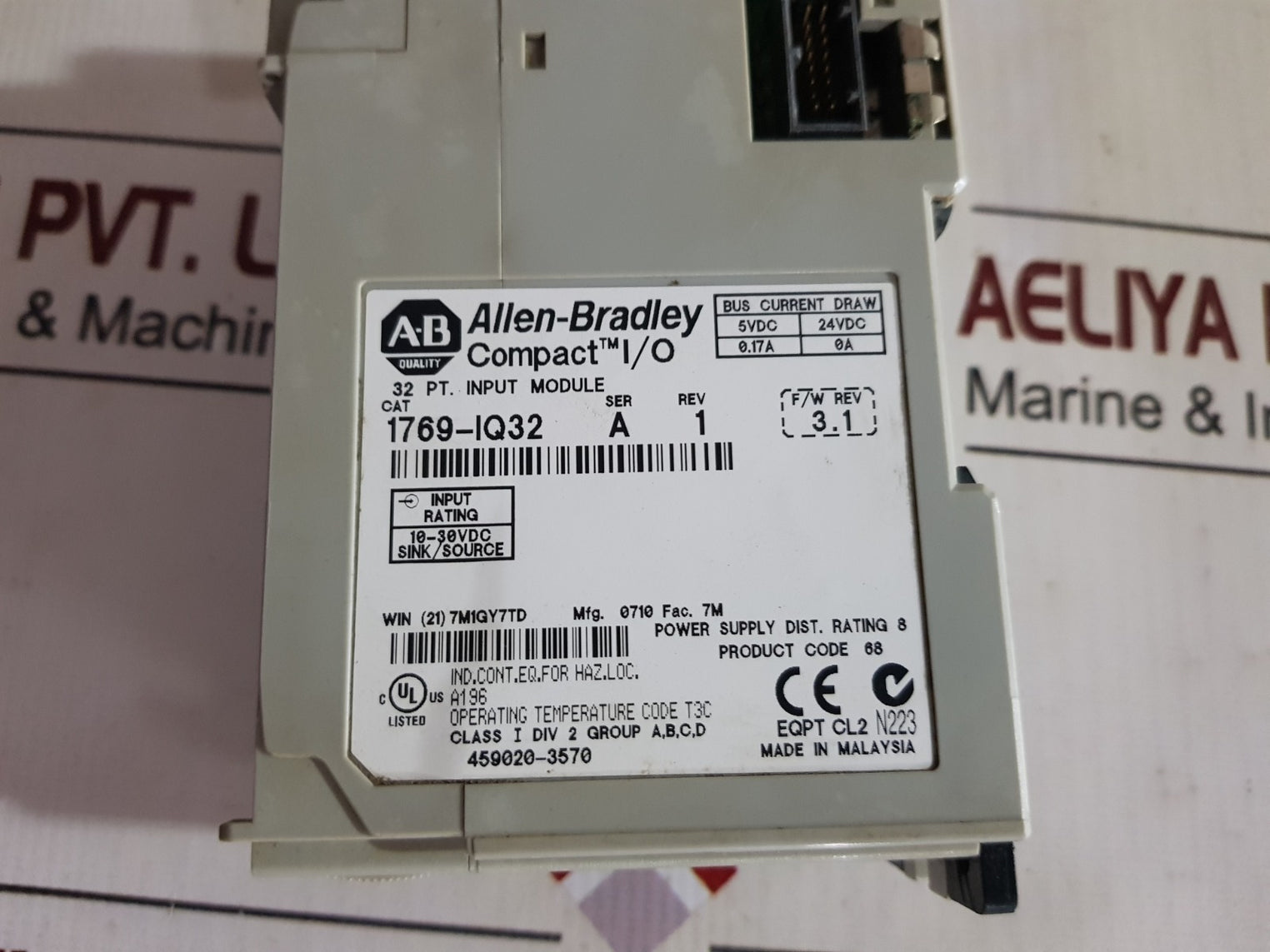 Allen-bradley 1769-iq32 Compact I/O 32 Pt. Input Module Used