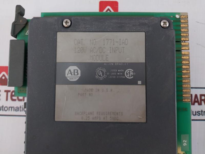 Allen-bradley 1771-iad 120V Ac/Dc Input Module E960366